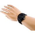 Tommy Hilfiger Denim Black Dial Black Rubber Strap Watch for Men - 1791555