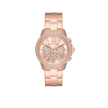 Michael Kors Bryn Chronograph Rose Gold Dial Rose Gold Steel Strap Watch For Women - MK7200