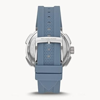 Michael Kors Sidney Chambray Multifunction Blue Dial Blue Silicone Strap Watch For Women - MK7220