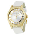Marc Jacobs Henry Skeleton White Dial White Leather Strap Watch for Women - MBM1339