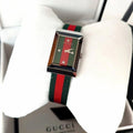 Gucci G-Frame Mother of Pearl Dial Two Tone Nylon Strap Watch For Women - YA147404