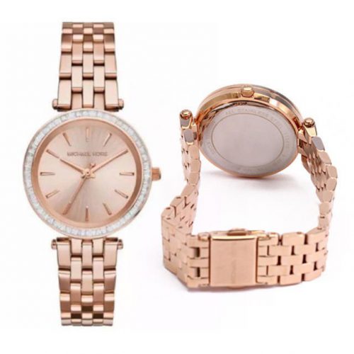 Michael Kors Darci Rose Gold Dial Rose Gold Steel Strap Watch for Women - MK3431