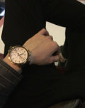 Tissot Quickster Chronograph 42mm White Dial Brown Leather Strap Watch For Men - T095.417.36.037.00