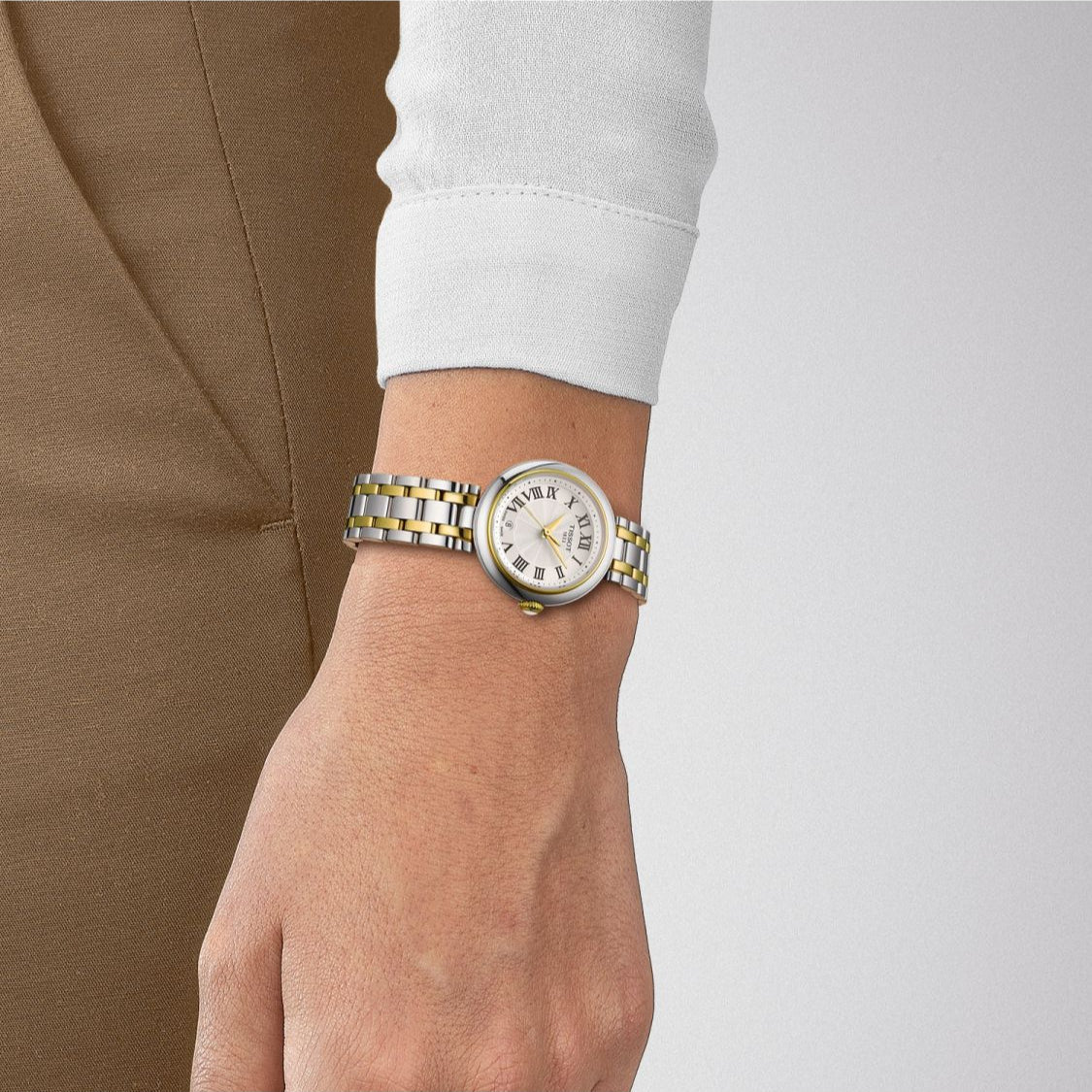 Tissot Bellissima Small Lady White Dial Two Tone Steel Strap Watch For Women - T126.010.22.013.01