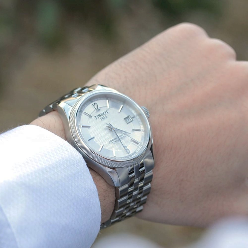 Tissot Ballade Powermatic 80 Cosc Silver Dial Silver Steel Strap Watch For Men - T108.408.11.037.00