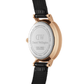 Daniel Wellington Petite Reading White Dial Black Leather Strap Watch For Women - DW00100173