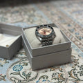 Seiko 5 Sports GMT Thong Sia Limited Edition Brown Dial Silver Steel Strap Watch for Men - SSK043K1