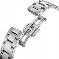 Daniel Wellington Link Grey Dial Silver Steel Strap Watch For Men - DW00100328