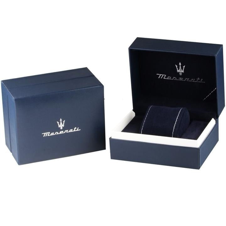 Maserati Traguardo Chronograph Black Dial Silver Steel Strap Watch For Men - R8873612059