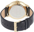 Tommy Hilfiger Hunter White Dial Black Leather Strap Watch for Men - 1791606