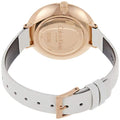 Calvin Klein Rise White Dial White Leather Strap Watch for Women - K7A236LH