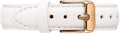 Daniel Wellington Petite Bondi White Dial White Leather Strap Watch for Women - DW00100189