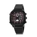 Fossil Retro Analog-Digital Black Dial Black Steel Strap Watch for Men - FS5891