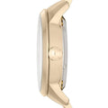 Fossil Townsman Chronograph Skeleton Gold Dial Gold Steel Strap Watch for Men -  ME1137