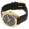 Gucci GG2570 Quartz Black Dial Black Leather Strap Watch For Women - YA142408
