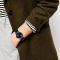 Marc Jacobs Baker Navy Blue Dial Navy Blue Leather Strap Watch for Women - MBM1329