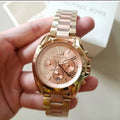 Michael Kors Bradshaw Gold Dial Two Tone Steel Strap Watch for Women - MK6359