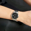 Tissot Luxury Powermatic 80 Black Dial Silver Steel Strap Watch For Men - T086.407.11.051.00