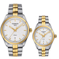 Tissot T Classic PR 100 Sport Chic White Dial Two Tone Steel Strap Watch For Women - T101.210.22.031.00