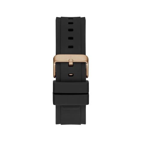 Guess Matrix Multifunction Black Dial Black Rubber Strap Watch For Men - GW0423G5