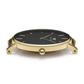 Daniel Wellington Petite Evergold Black Dial Gold Mesh Strap Watch For Women - DW00100345