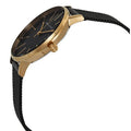 Armani Exchange Lola Three Hand Black Dial Black Mesh Strap Watch For Women - AX5548