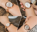Calvin Klein Impetuos Silver Dial Rose Gold Steel Strap Watch for Women - K4F2N616