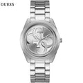Guess G-Twist Silver Dial Silver Steel Strap Watch for Women - W1082L1