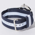 Daniel Wellington Classic Glasgow White Dial Two Tone NATO Strap Watch For Men - DW00100018