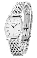 Longines La Grande Classique de Longines Tonneau White Dial Silver Steel Strap Watch for Women - L4.205.4.11.6