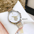 Michael Kors Silver Dial Two Tone Steel Strap Watch for Women - MK3679