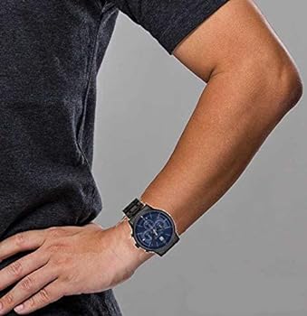Tommy Hilfiger Kyle Quartz Blue Dial Black Steel Strap Watch for Men - 1791633