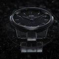 Daniel Wellington Iconic Link Ceramic Black Dial Black Steel Strap Watch For Women - DW00100414