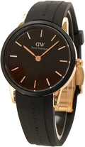 Daniel Wellington Iconic Motion Black Dial Black Rubber Strap Watch For Men - DW00100425