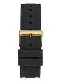 Guess Eclipse Multi Function Black Dial Black Rubber Strap Watch for Women - GW0315L1