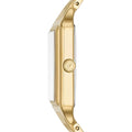 Fossil Raquel Three Hand Date White Dial Gold Steel Strap Watch For Women - ES5220