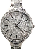 Michael Kors Runway Crystals Silver Dial Silver Steel Strap Watch for Women - MK3822