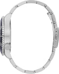 Guess Axle Multifunction Black Dial Silver Steel Strap Watch For Men - GW0488G1