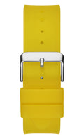 Guess Phoenix Multi Function Black Dial Yellow Rubber Strap Watch for Men - GW0203G6
