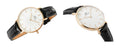 Daniel Wellington Petite Reading White Dial Black Leather Strap Watch For Women - DW00100173