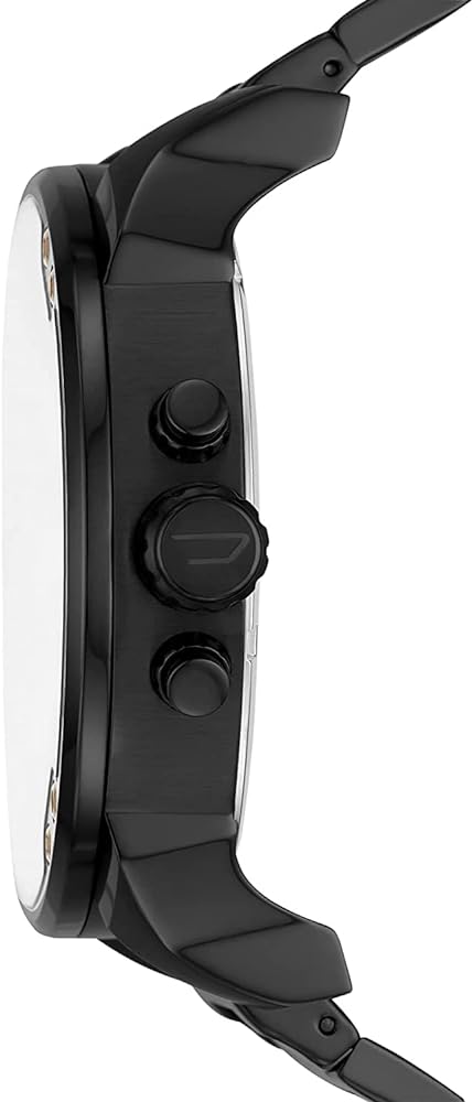 Diesel Mr. Daddy 2.0 Chronograph Black Dial Black Steel Strap Watch For Men - DZ7435