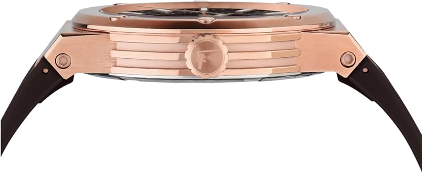 Salvatore Ferragamo F-80 Classic Black Dial Black Rubber Strap Watch for Men - SFHY02522