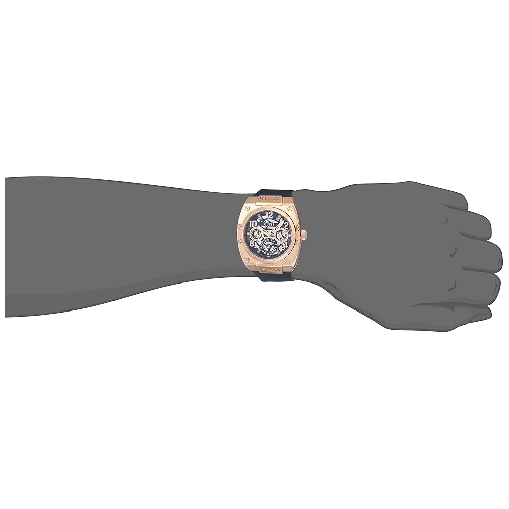 Guess Prodigy Multifunction Navy Blue Dial Blue Silicone Strap Watch For Men - GW0569G3