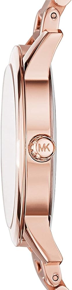 Michael Kors Hartman Rose Gold Dial Rose Gold Steel Strap Watch For Women - MK3491