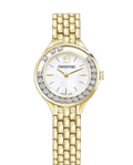 Swarovski Lovely Crystals White Dial Gold Steel Strap Watch for Women - 5242895
