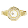 Swarovski Crystalline Bracelet White Dial Gold Steel Strap Watch for Women - 5269253