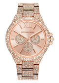 Michael Kors Camille Multifunctional Crystals Rose Gold Dial Rose Gold Steel Strap Watch for Women - MK6961