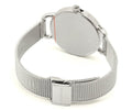 Calvin Klein Even Black Dial Silver Mesh Bracelet Watch for Women - K7B23121