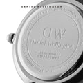 Daniel Wellington Petite Sheffield Black Dial Black Leather Strap Watch For Women - DW00100180