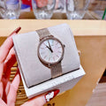 Michael Kors Pyper Quartz Mother of Pearl White Dial Rose Gold Mesh Strap Watch For Women - MK4588
